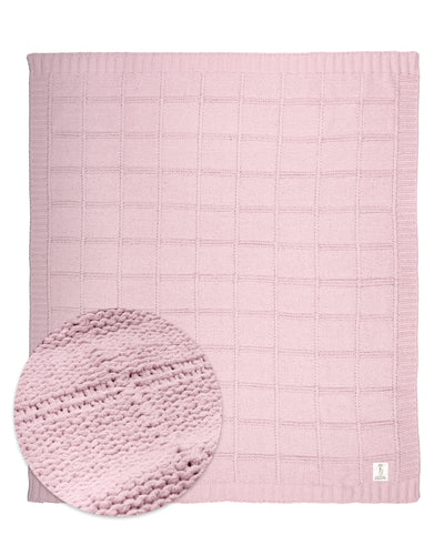 Pointelle Alsca Knit Blanket