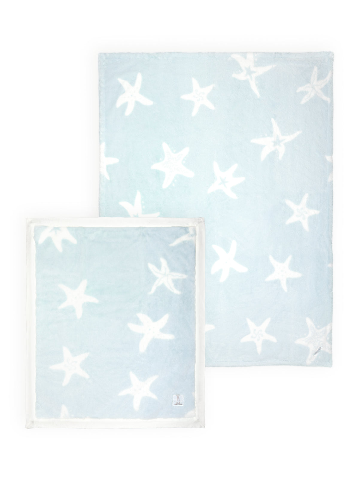 Luxe Coastal Calm Stroller Blanket and Throw Set