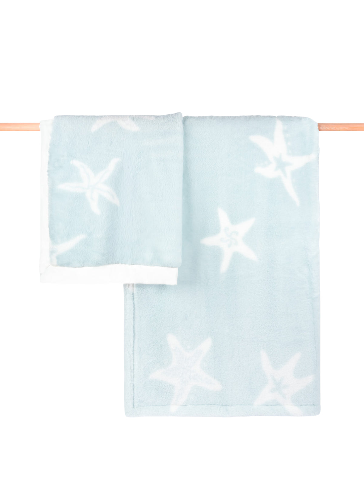 Luxe Coastal Calm Stroller Blanket and Throw Set