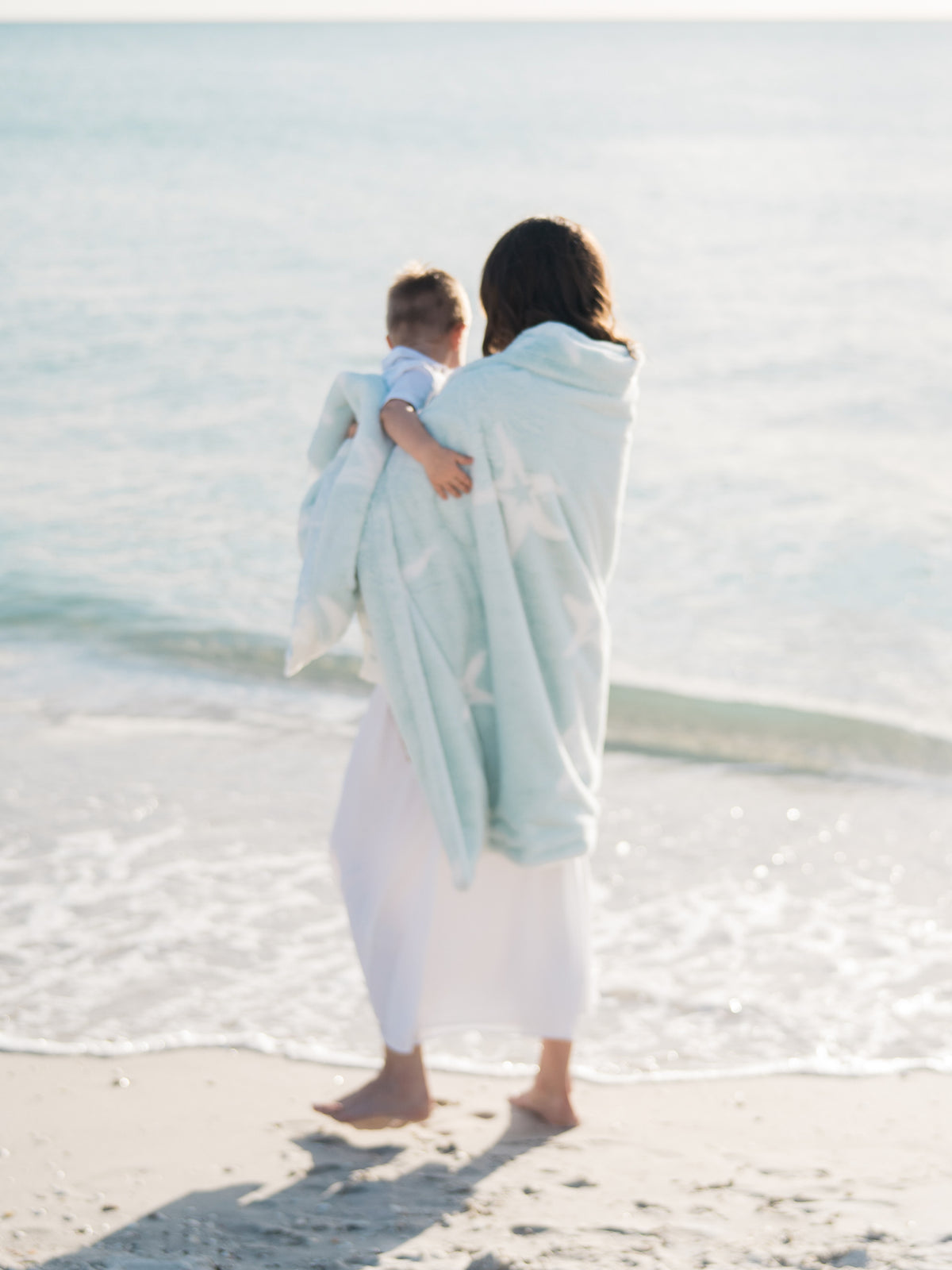 Luxe Coastal Calm Luxury Home Throw (45" x 59")