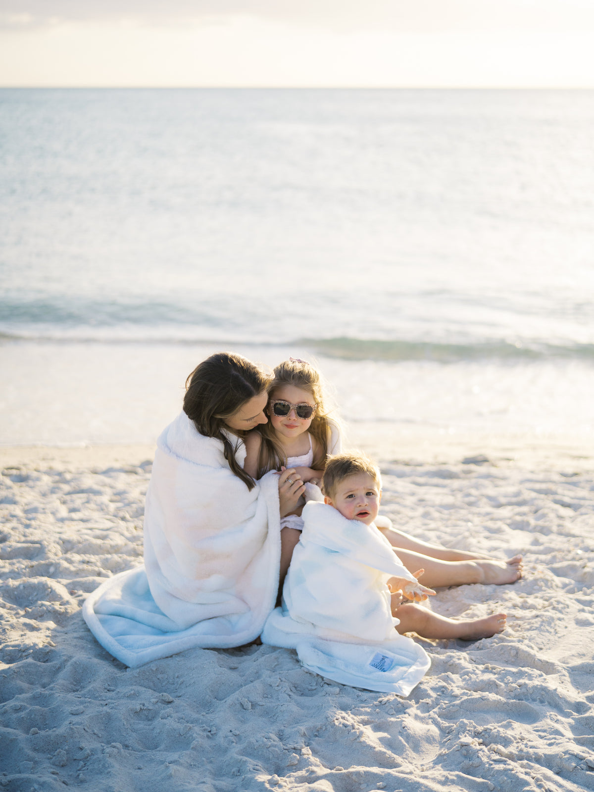 Luxe Coastal Calm Luxury Home Throw (45" x 59")
