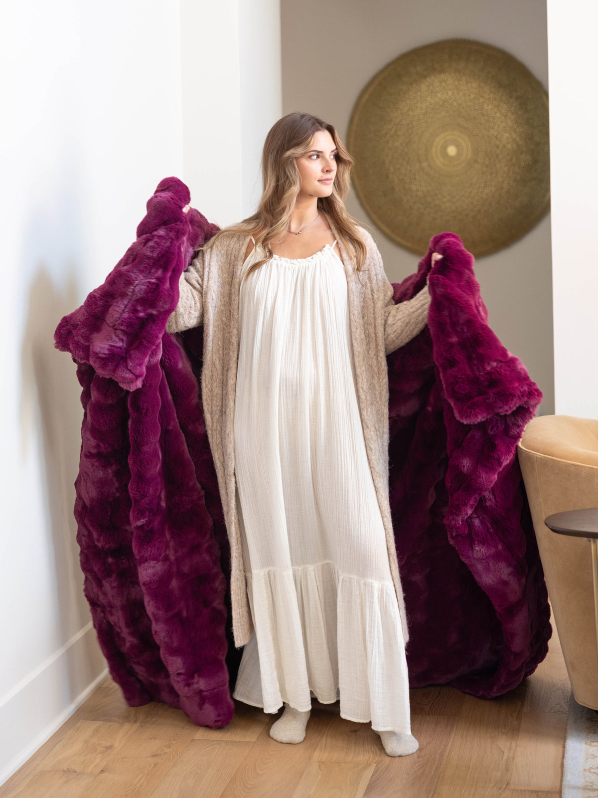 Cloudscape Throw Blanket