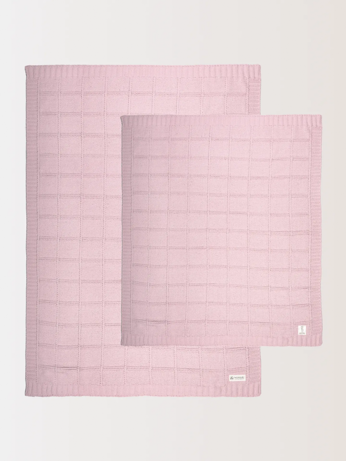 Pointelle Alsca Knit Stroller Blanket and Throw Set