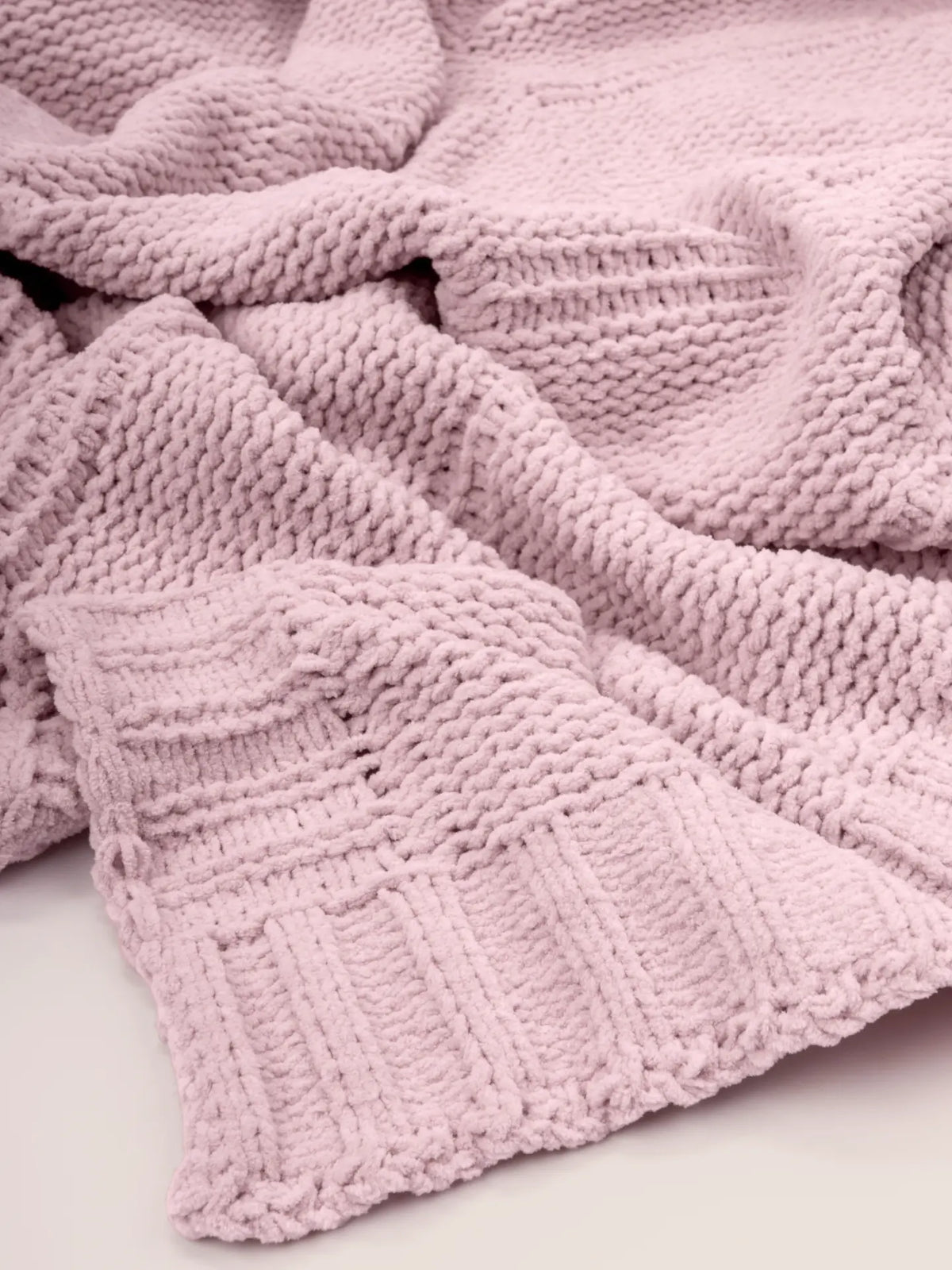 Pointelle Alsca Knit Stroller Blanket and Throw Set