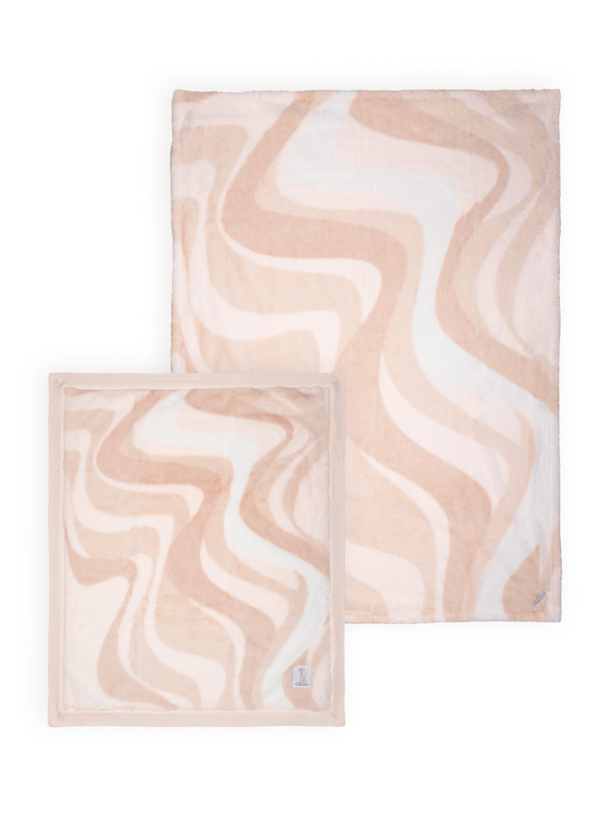 Luxe Coastal Calm Stroller Blanket and Throw Set