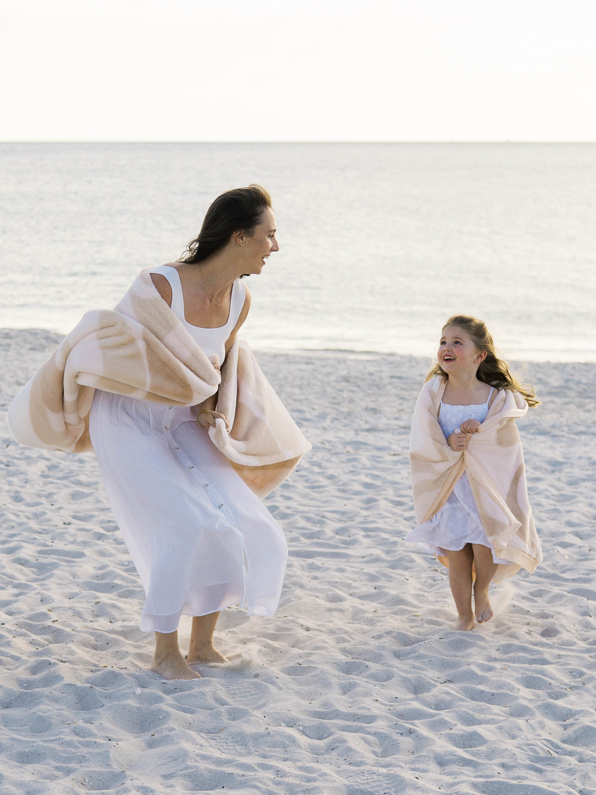 Luxe Coastal Calm Stroller Blanket and Throw Set