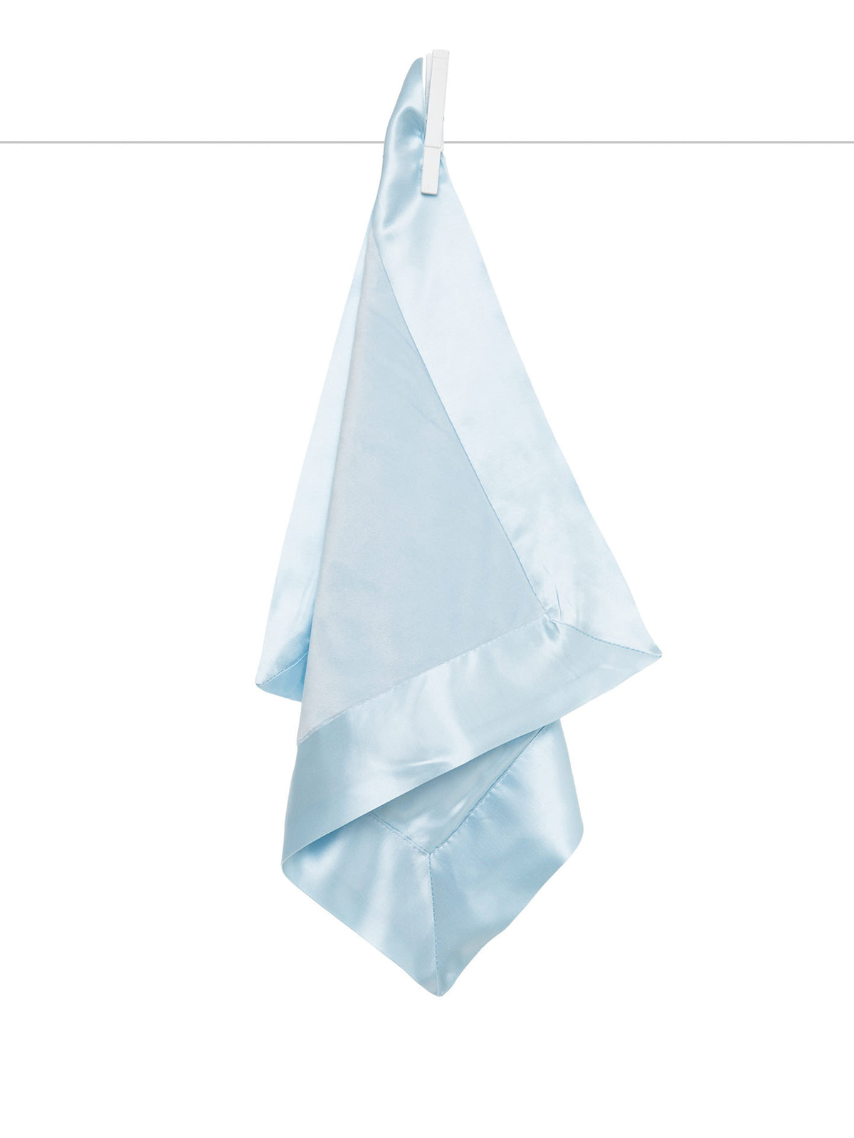 Little Giraffe Velvet Deluxe Blanky, Blue, 14"x14"