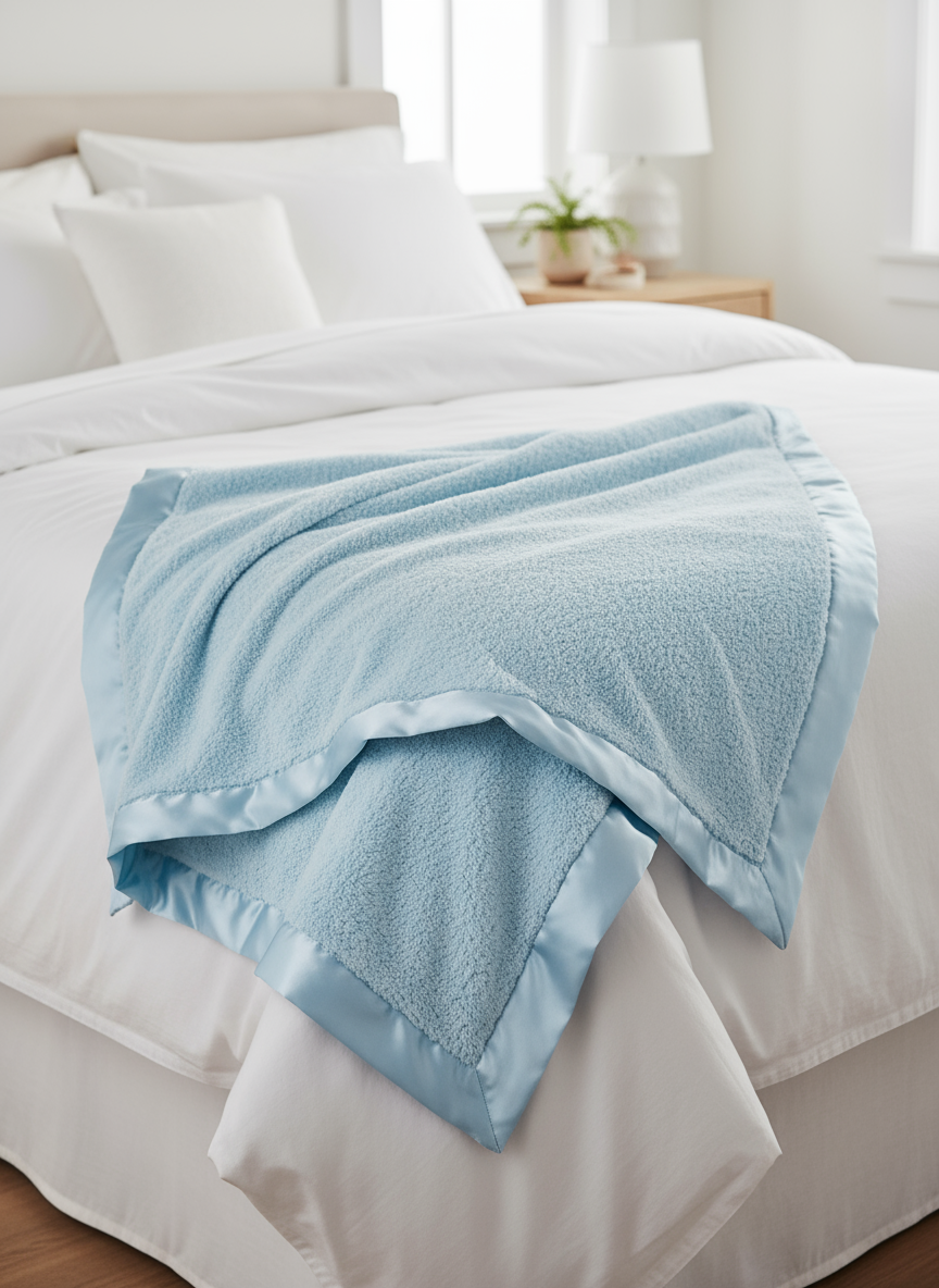 Decorative Blue White Striped Throw with Fringe, Soft Chenille Knitted Farmhouse Lightweight Blanket with Tassels for Couch Sofa Chair Bed Office Home Décor, Blue and Ivory, 127 x 152 cm Decorative Blue White Striped Throw with Fringe, Soft Chenille Knitted Farmhouse Lightweight Blanket with Tassels for Couch Sofa Chair Bed Office Home Décor, Blue and Ivory, 127 x 152 cm