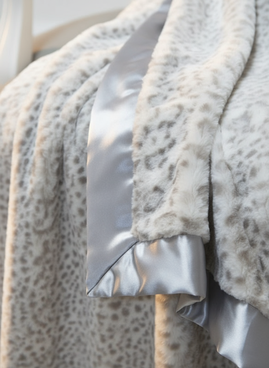 Luxe™ Snow Leopard Large Home Throw (59" x 88")