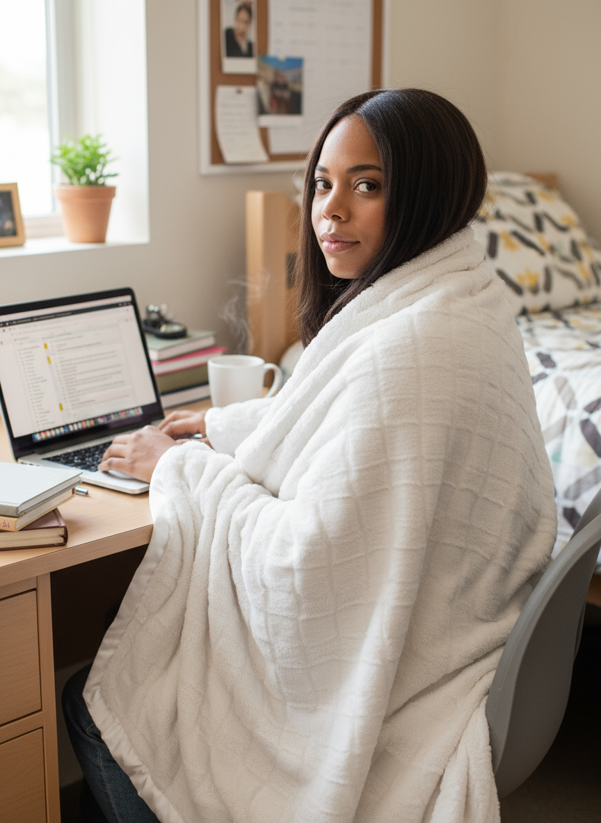 Luxe™ Waterfall Teens, Tweens & Young Adults Throw (45" x 59")