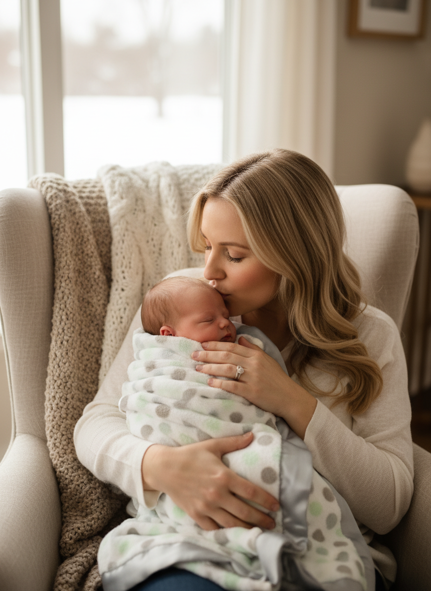 Luxe™ Dot Baby Boy & Toddler Blanket (29" x 35")