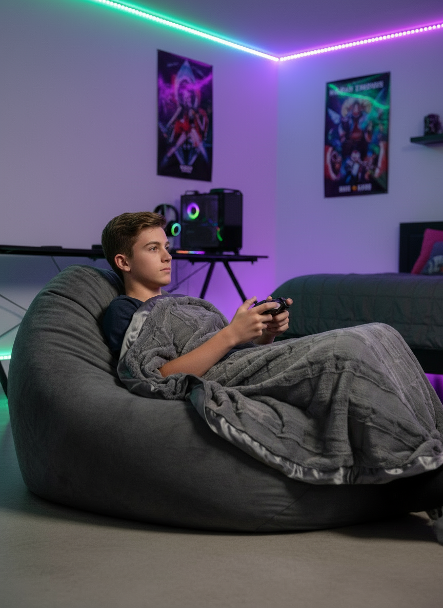 Luxe™ Waterfall Teens, Tweens & Young Adults Throw (45" x 59")