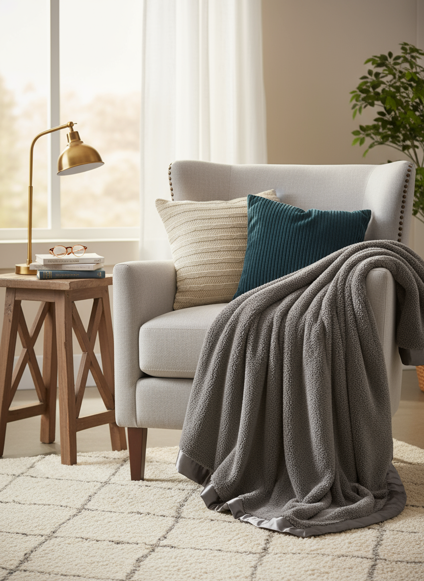 Chenille Luxury Home Throw (45" x 59")