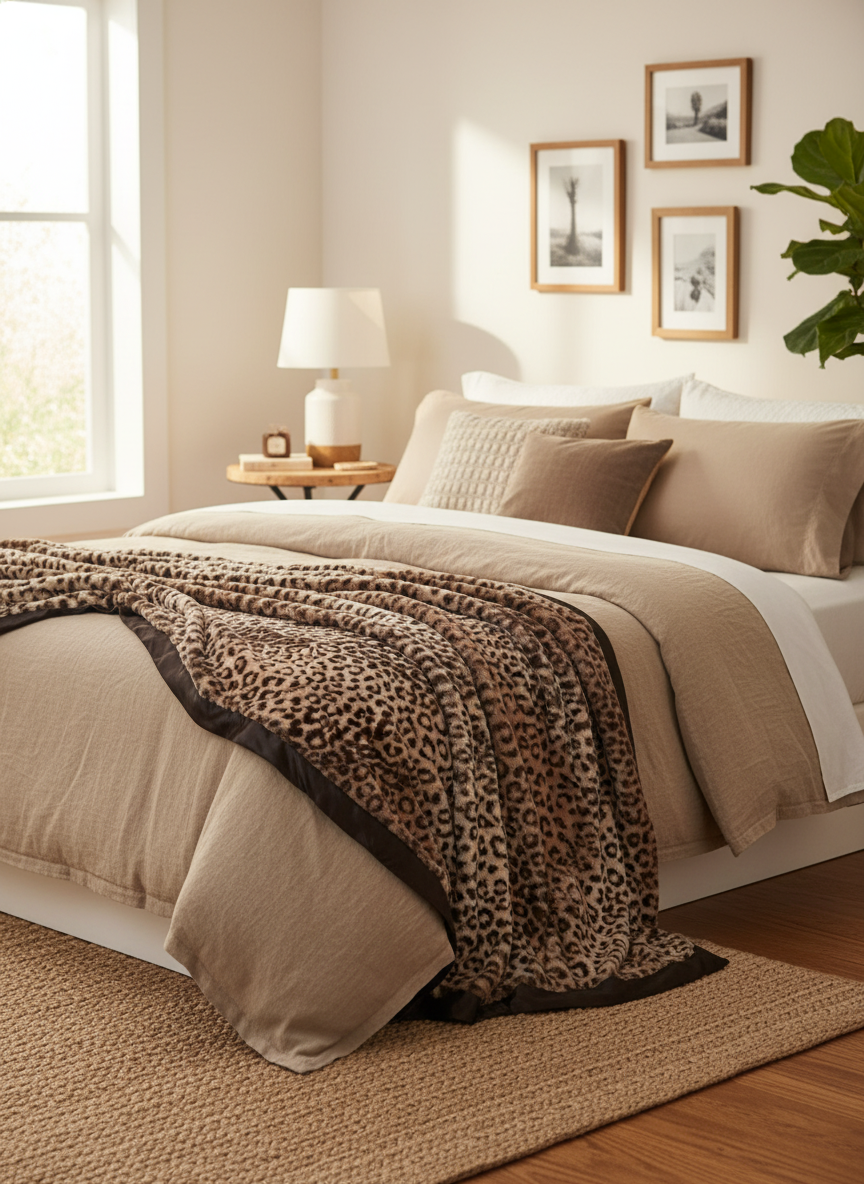 Luxe™ Leopard Luxury Throw (45" x 59")