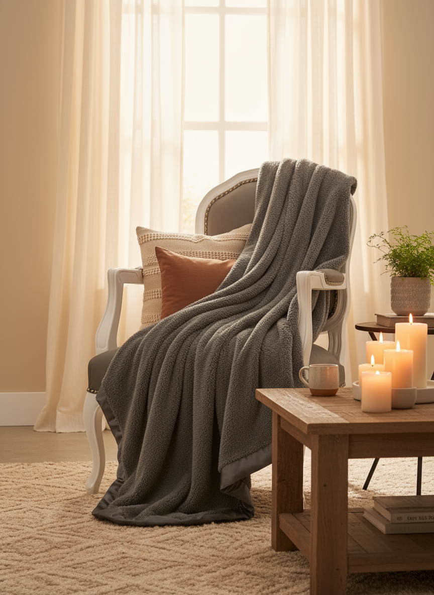 Chenille Luxury Home Throw (45" x 59")
