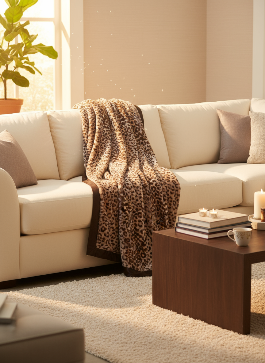 Luxe™ Leopard Luxury Throw (45" x 59")