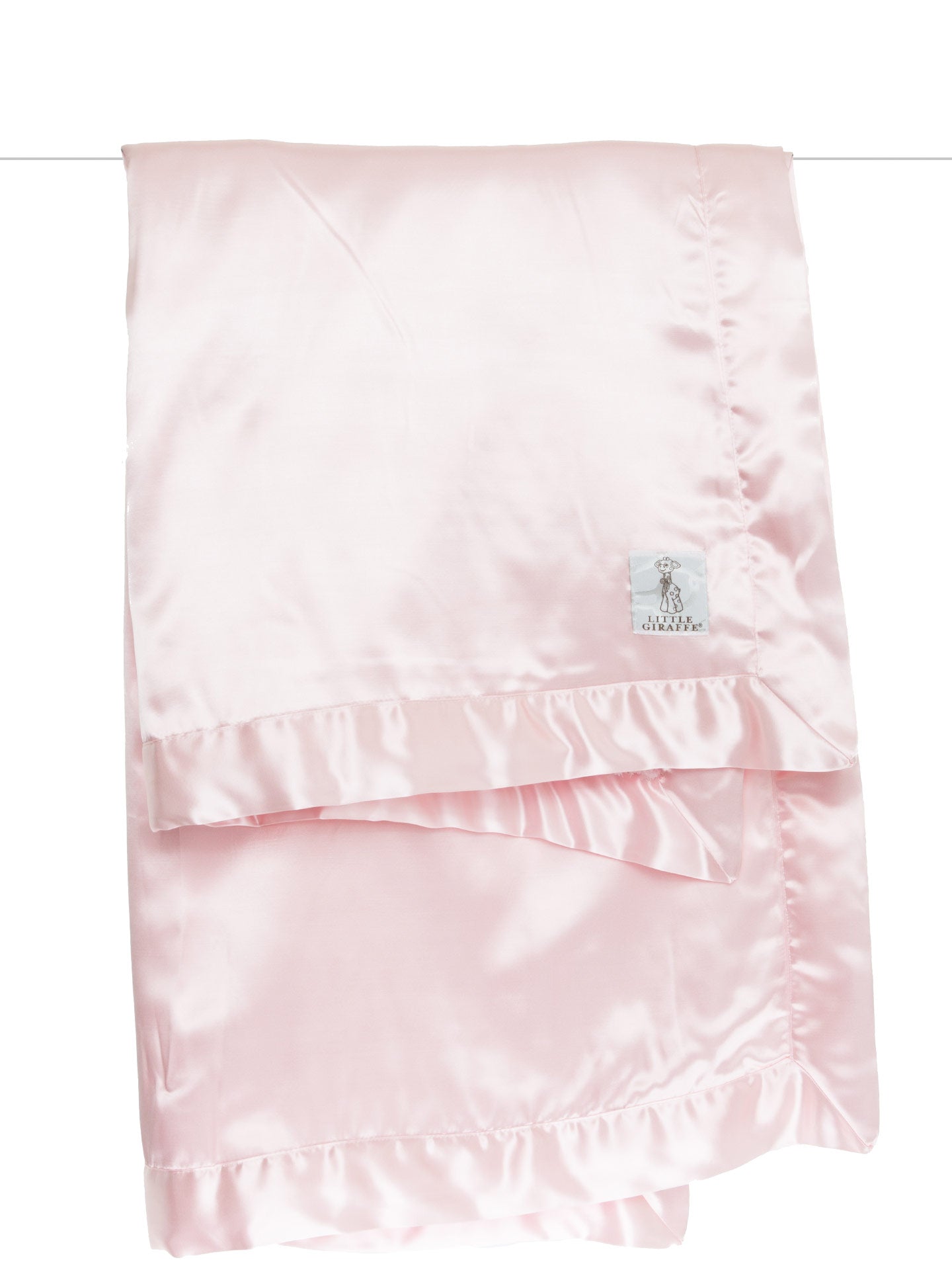 Luxury Silk Baby Blanket and Baby Lovey Blanket Gift Set - Pink