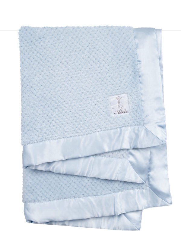 Ultra Soft Cotton 6-Piece Towel Set Double Honeycomb Border 10 Colors Blue