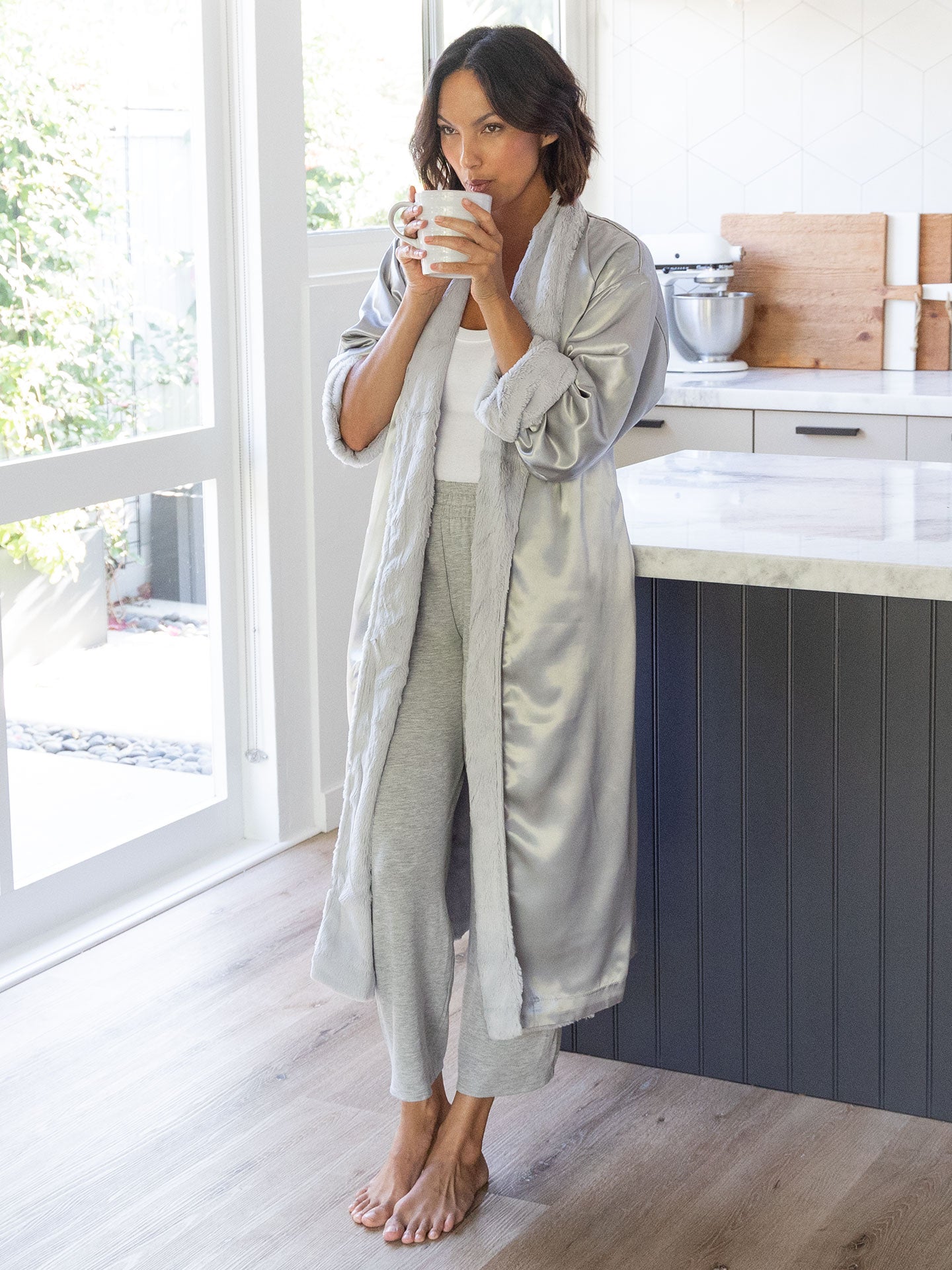 Sweater Knit Robe  Haven Well Within